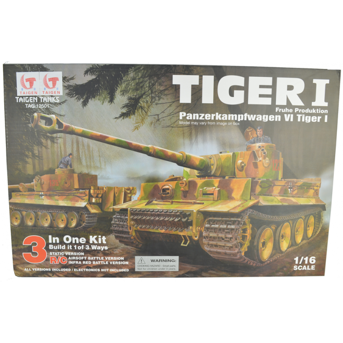Hover Klaar Tarief Zelfbouw Taigen Tiger 1 RC Tank - Kit versie